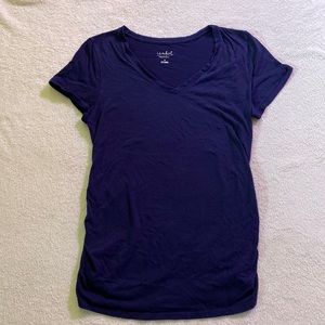 Maternity Shirt with Elastic Stretch Sides